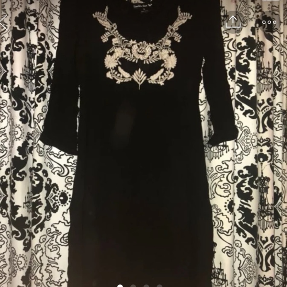 Black high low southern dress